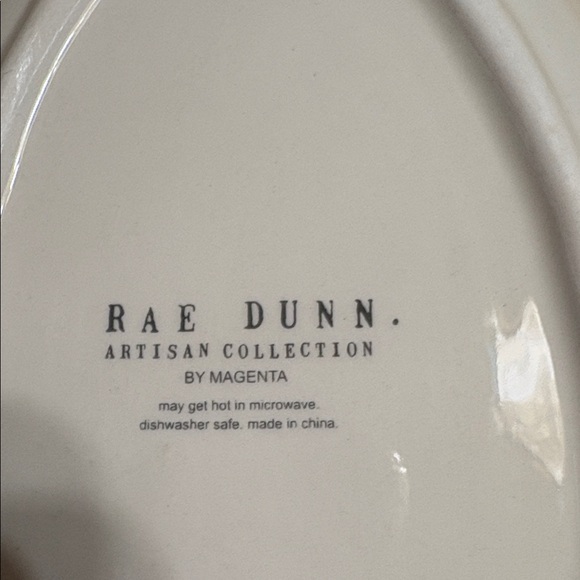 Rae Dunn Artisan Collection Ceramic  Plates set of 2 - Picture 6 of 8